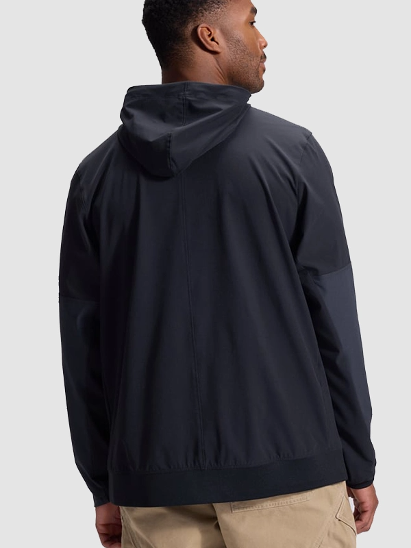 49ers Nike Rivalries 2026 Sideline Anorak Half-Zip Jacket San Francisco 49ers 2026 Nike Rivalries Sideline Black Hooded Jacket