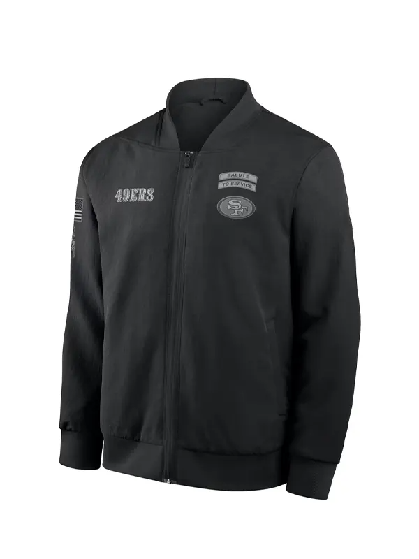 San Francisco 49ers 2026 Salute to Service Bomber Jacket San Francisco 49ers 2026 Salute to Service Bomber Jacket