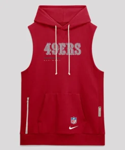 49ers 2026 Sideline Sleeveless Hoodie San Francisco 49ers 2026 Sideline Sleeveless Hoodie