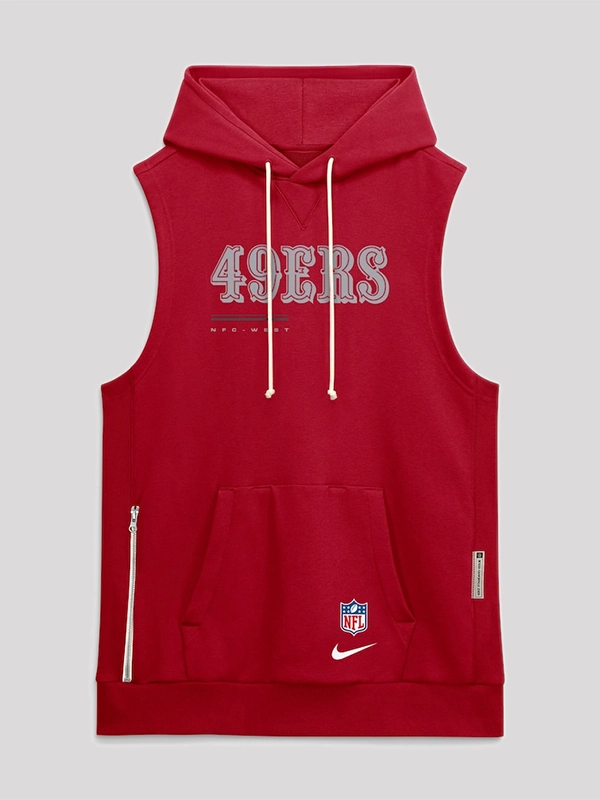 49ers 2026 Sideline Sleeveless Hoodie San Francisco 49ers 2026 Sideline Sleeveless Hoodie