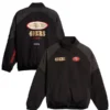 San Francisco 49ers Black Nylon Track Jacket