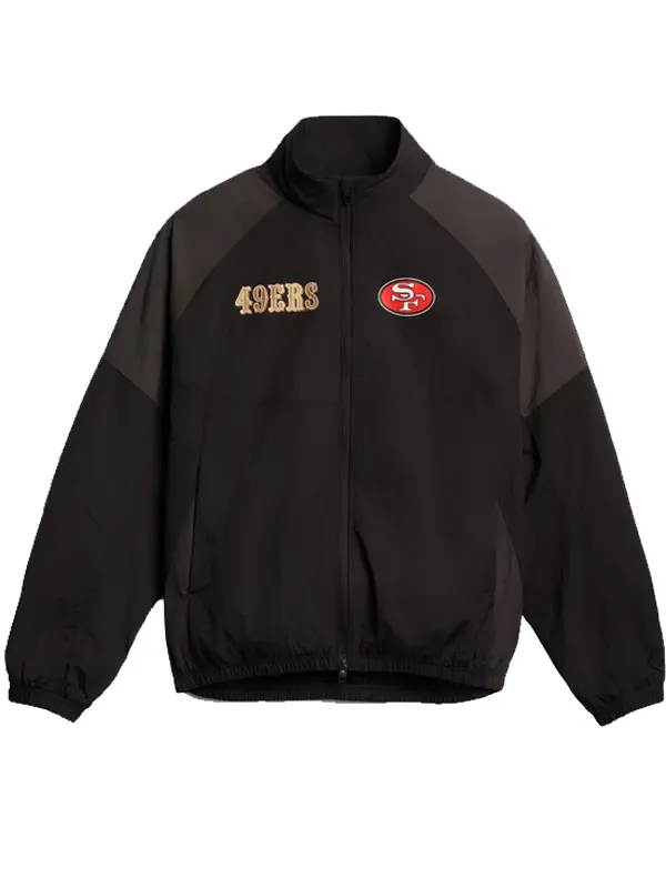 San Francisco 49ers Black Nylon Track Jacket San Francisco 49ers lululemon Nylon Track Jacket