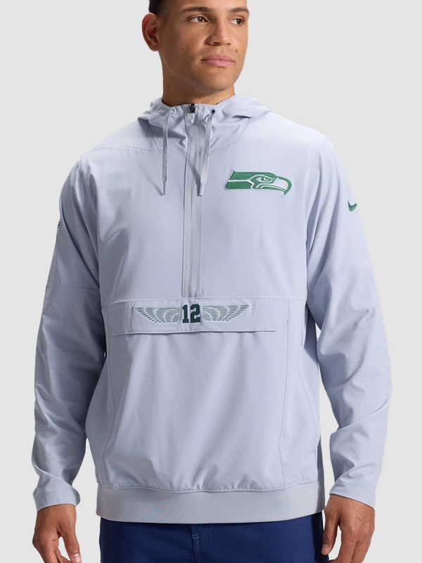 Seahawks Nike Rivalries 2026 Sideline Anorak Half-Zip Jacket Seahawks Nike Rivalries 2026 Sideline Anorak Half-Zip Jacket