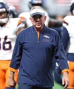 Sean Payton 2026 Denver Broncos Sideline Half-Zip Jacket
