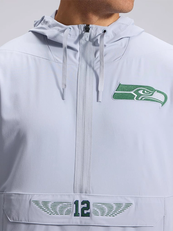 Seahawks Nike Rivalries 2026 Sideline Anorak Half-Zip Jacket Seattle Seahawks Rivalries Sideline Anorak Half-Zip Hoodie