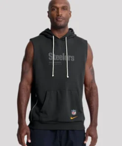 Steelers Sideline Sleeveless Hoodie