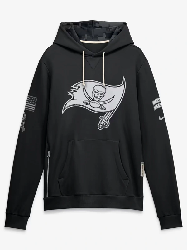 Tampa Bay Buccaneers 2026 Salute to Service Sideline Hoodie Tampa Bay Buccaneers 2026 Salute to Service Sideline Hoodie