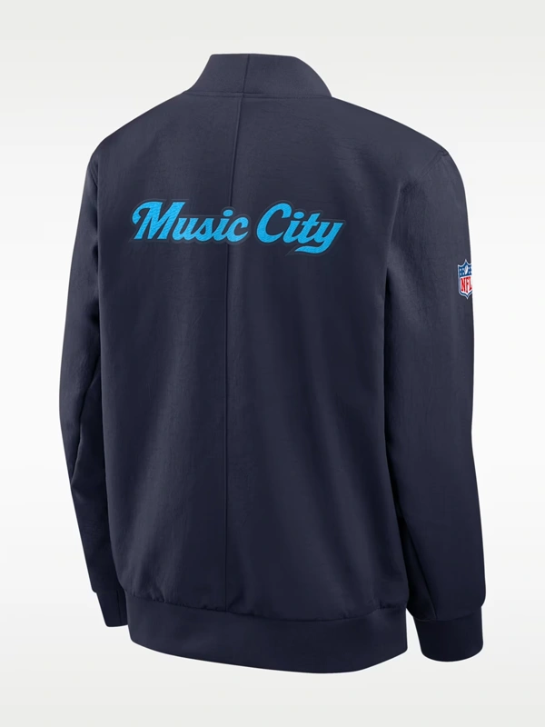 Titans 2026 Nike Rivalries Sideline Full Zip Jacket Tennessee Titans 2026 Nike Rivalries Sideline Bomber Jacket