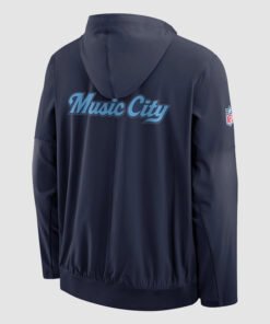 Tennessee Titans 2026 Nike Sideline Navy Blue Rivalries Half Zip Jacket