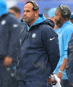 Robert Saleh 2026 Tennessee Titans Jacket Tennessee Titans 2026 Robert Saleh Navy Blue Jacket