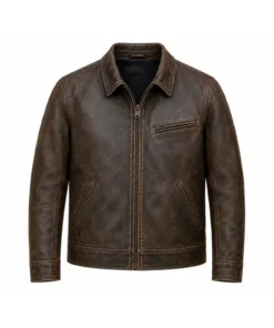 Tom Cruise Digger 2026 Brown Leather Jacket