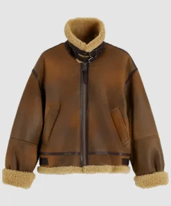 Tommy Hilfiger Gigi Hadid Aviator Shearling Jacket
