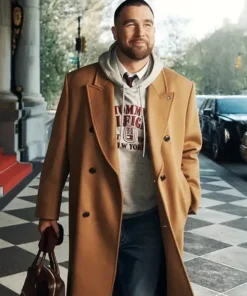Travis Kelce NYC Brown Trench Coat