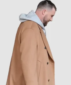 Travis Kelce NYC Brown Wool Coat