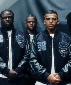 US Nike Football Nil Roster Varsity Jacket Black