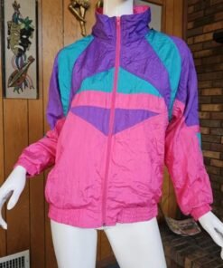 Women Vintage 80 90s Hip Hop Pink Jacket