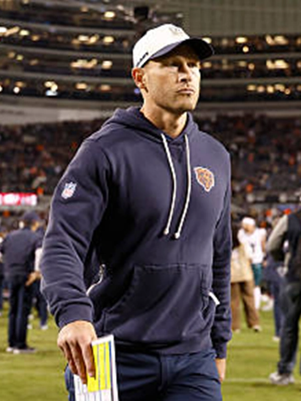 2026 Ben Johnson Bears Sideline Hoodie 2026 Ben Johnson Bears Sideline Hoodie