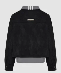 Adidas 3S Deluxe W Jacket Adidas 3S Deluxe Black Jacket Back