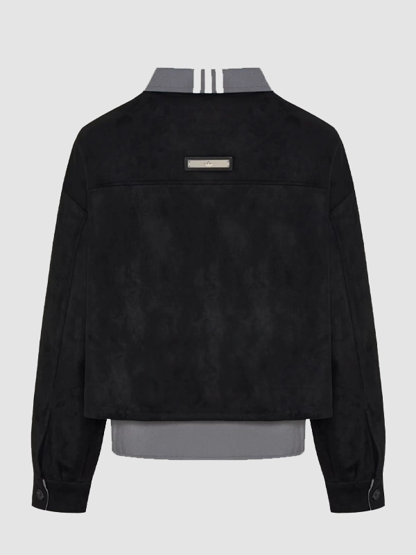 Adidas 3S Deluxe W Jacket Adidas 3S Deluxe Black Jacket Back