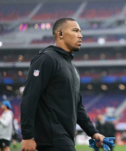 Amon-Ra St. Brown 2026 Lions Sideline Black Jacket