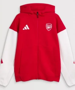 Arsenal 25/26 Home Anthem Jacket Arsenal 25/26 Anthem Red and White Jacket
