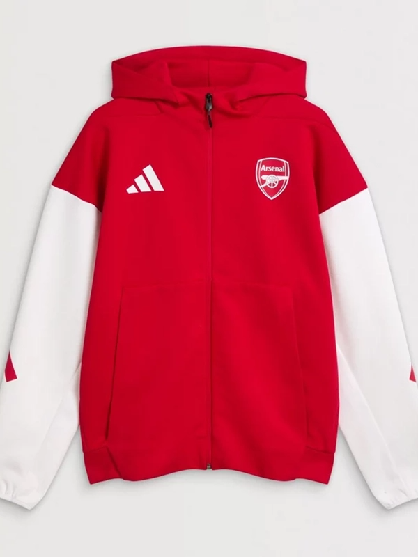 Arsenal 25/26 Home Anthem Jacket Arsenal 25/26 Anthem Red and White Jacket