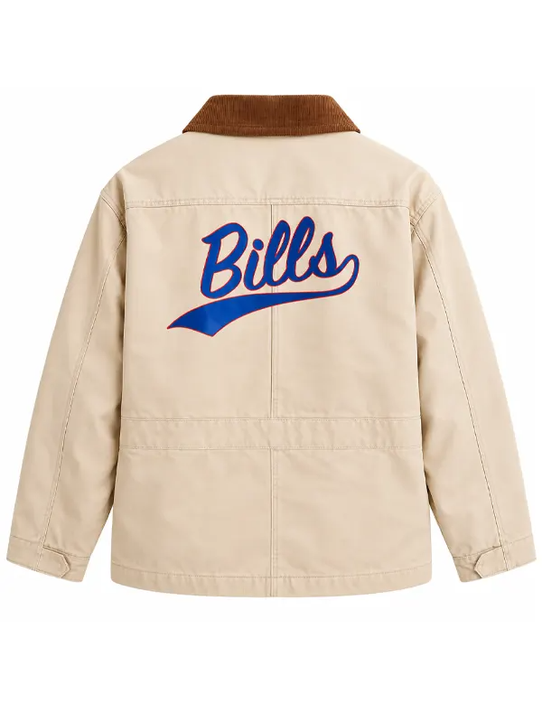 Buffalo Bills Full-Snap Barn Jacket Bills Tuckernuck Barn Cream Jacket