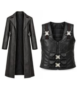 Blade Trinity Wesley Snipes Cosplay Outfit blade trinity black leather long coat tactical vest