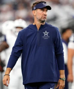 Brian Schottenheimer 2026 Cowboys Hooded Quarter-Zip Jacket