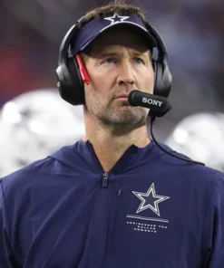 Brian Schottenheimer 2026 Dallas Cowboys Navy Blue Hooded Jacket