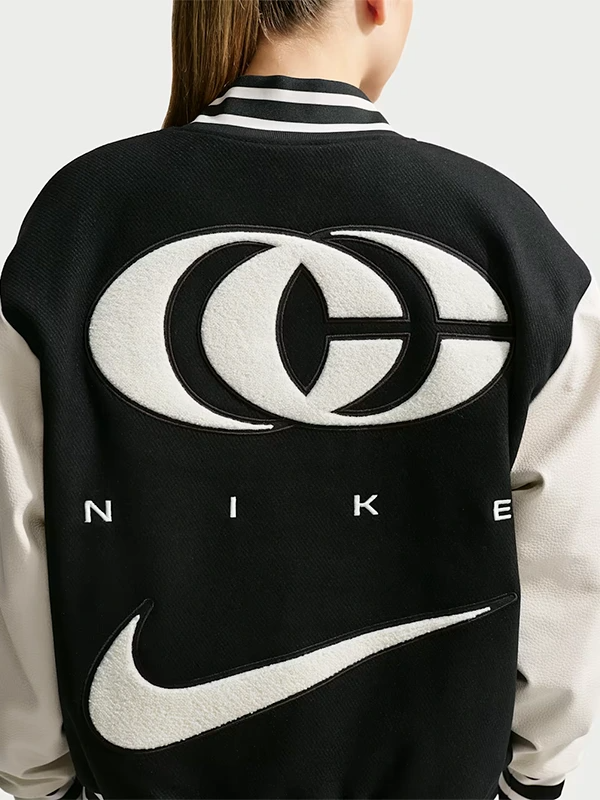 Nike 2026 Caitlin Clark Basketball Varsity Jacket Caitlin Clark Nike 2026 Basketball Black Jacket