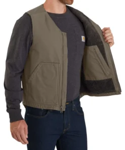 Carhartt Washed Duck Rugged Vest Green