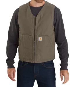 Carhartt Washed Duck Sherpa-Lined Vest