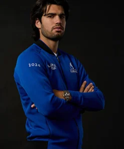 Carlos Alcaraz Laver Cup 2026 Team Europe Jacket Carlos Alcaraz Laver Cup 2026 Team Europe Jacket Blue
