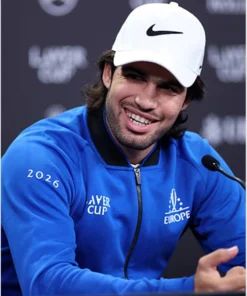 Carlos Alcaraz Laver Cup 2026 Team Europe Jacket Carlos Alcaraz Team Europe Laver Cup Bomber Jacket