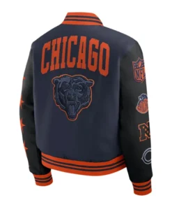 Chicago Bears Rivalries Varsity Jacket Navy Blue
