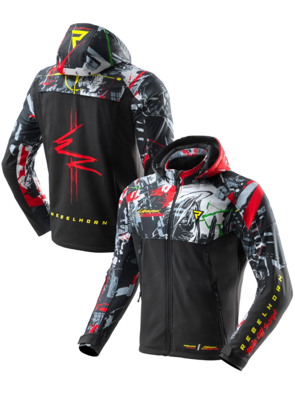 Cyberpunk Edgerunners 2 Rebelhorn Slash Biker Jacket Cyberpunk Edgerunners 2 Rebelhorn Slash Biker Jacket