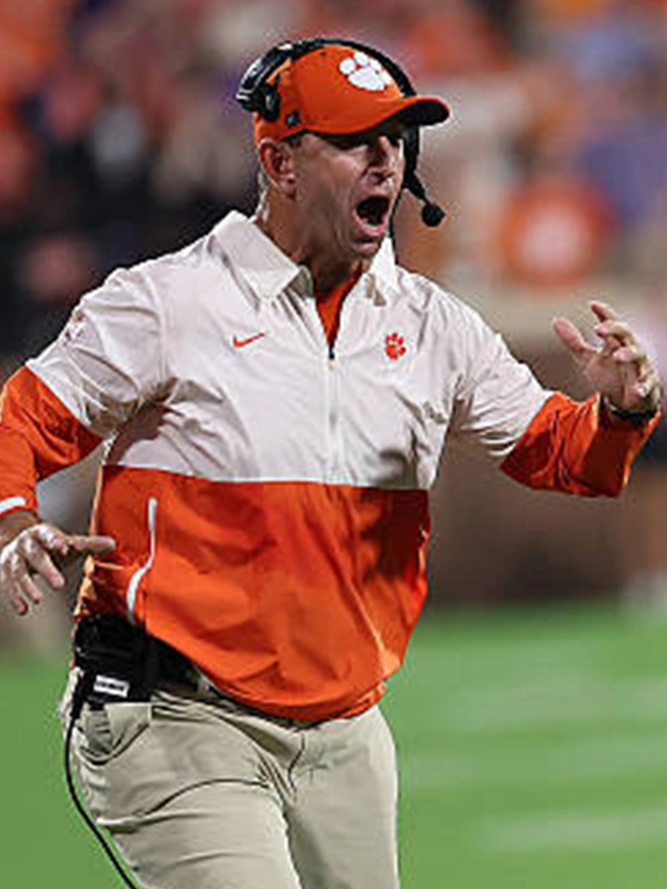 Dabo Swinney 2026 Clemson Tigers Half-Zip Jacket Dabo Swinney 2026 Clemson Tigers Half-Zip Jacket