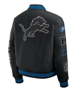 Detroit Lions 2026 Rivalries Black Varsity Jacket