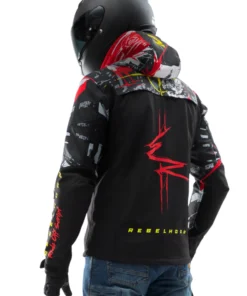 Cyberpunk Edgerunners 2 Rebelhorn Slash Biker Jacket Cyberpunk Edgerunners 2 Rebelhorn Slash Biker Jacket - Image 3