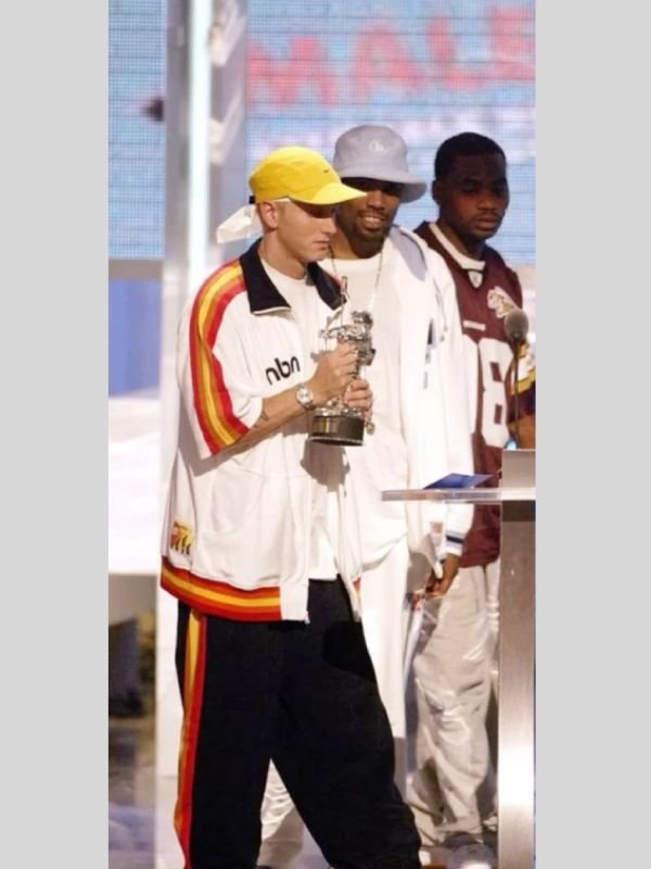 Eminem PnB Nation White Jacket Eminem 90s Pnb Nation Jacket