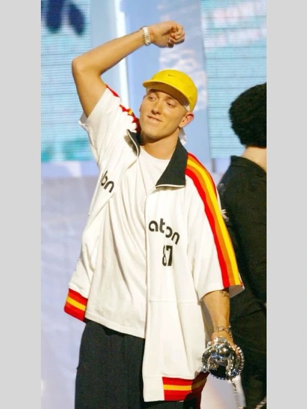 Eminem PnB Nation White Jacket Eminem Concert Style Jacket
