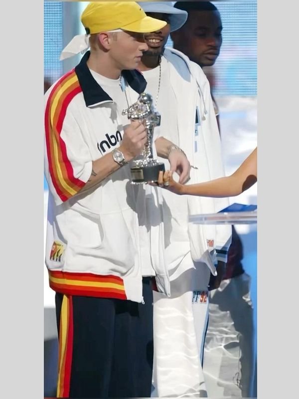 Eminem PnB Nation White Jacket Eminem Vintage Pnb Nation Jacket