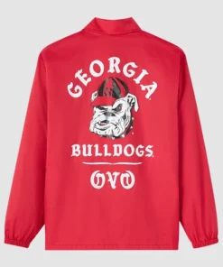 Georgia Bulldogs OVO Full-Snap Coaches Jacket