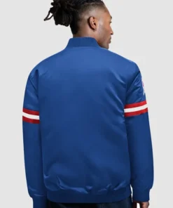 Giants x Starter Super Bowl XXI Satin Varsity Jacket Giants x Starter Super Bowl XXI Satin Varsity Jacket Blue