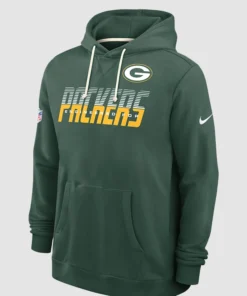 Micah Parsons 2026 Green Bay Packers Sideline Hoodie Green Bay Packers 2026 Micah Parsons Pullover Hoodie