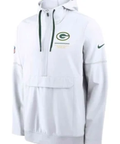 Matt LaFleur 2026 Packers Sideline Anorak Jacket Green Bay Packers 2026 Sideline Anorak Jacket White