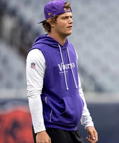 J.J. McCarthy 2026 Vikings Sideline Sleeveless Hoodie J.J. McCarthy 2026 Vikings Sideline Sleeveless Hoodie Purple