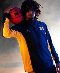 Jordan 2026 Michigan Wolverines Zip Hoodie Jordan 2026 Michigan Wolverines Zip Hoodie Navy Blue