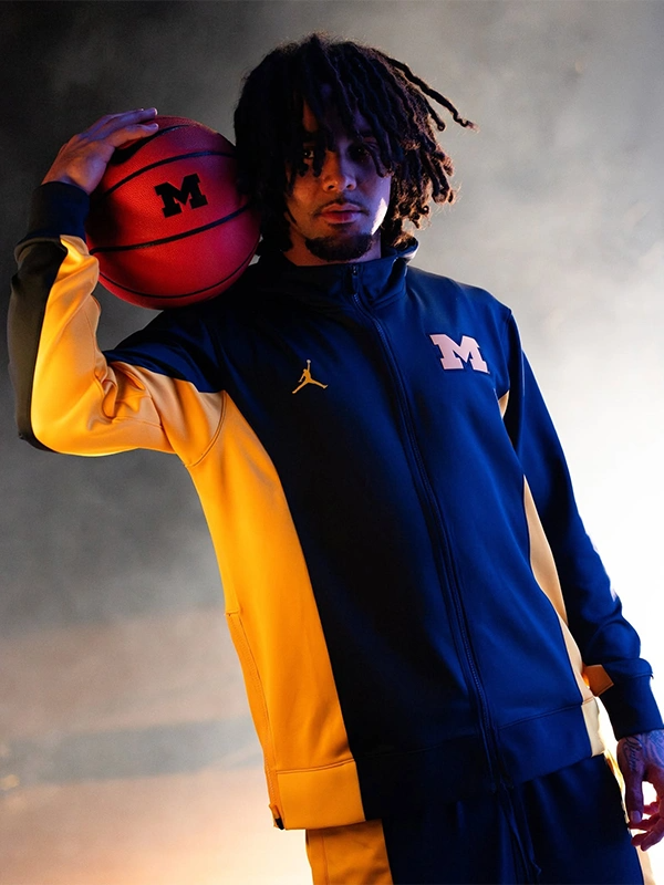 Jordan 2026 Michigan Wolverines Zip Hoodie Jordan 2026 Michigan Wolverines Zip Hoodie Navy Blue